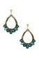 Acetate Rhinestone Teardrop Dangle Earring