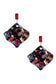 Acetate Rhinestone Square Dangle Earring