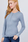 Long Slv Henley Thermal Top