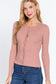 Long Slv Crew Neck Basic Cardigan