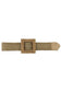 Fashion Square Straw Buckle Belt