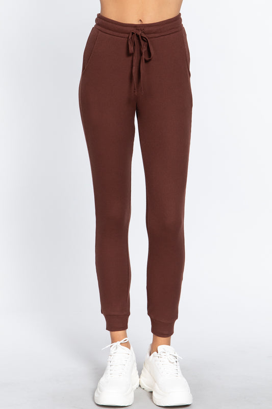 Waist Band Side Pocket Thermal Pants