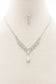 Marquise Shape Rhinestone Necklace