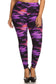Plus Size Super Soft Peach Skin Fabric, Galaxy Graphic Printed Knit Legging With Elastic Waist Detail. High Waist Fit