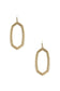 Metal Hexagon Dangle Earring