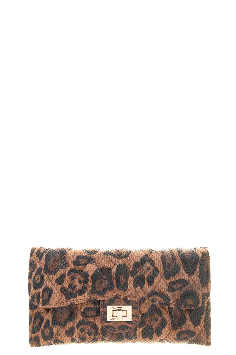 Fashion Animal Print Design Crossbody Hand Wallet