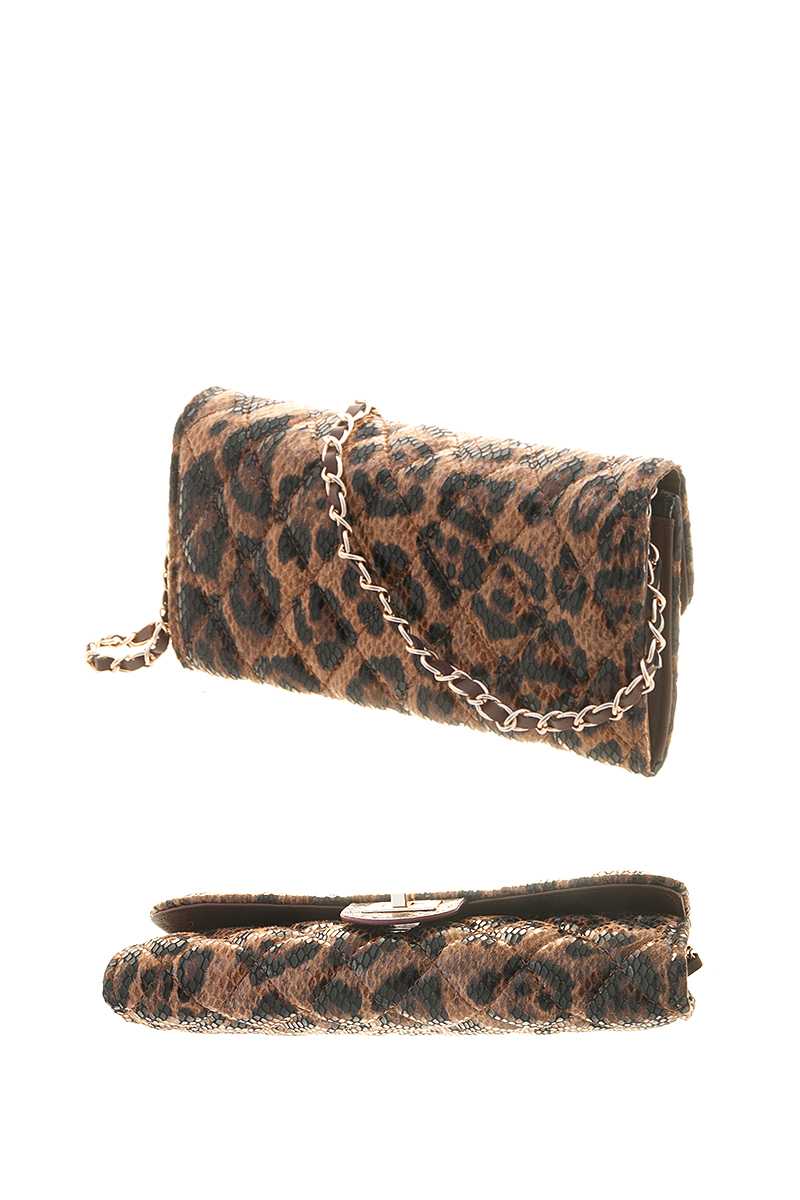 Fashion Animal Print Design Crossbody Hand Wallet
