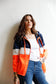 Colorblock Zip-up Hooded Wind Jacket