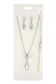 Marquise Shape Rhinestone Bracelet Necklace Set