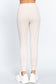 Waist Band Long Sweatpants With Pockets