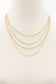 Metal Chain 4 Layer Necklace