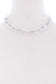 Flat Metal Chain Short Necklace
