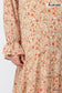Floral Chiffon Tassel Tie Ruffled Maxi Dress With Full Lining