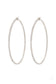 Classic Rhinestone Metal Hoop Earring