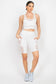 Racerback Mesh Top & Activewear Shorts Set