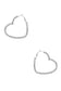 Rhinestone 5mm Side Crystal Heart Hoop Earring