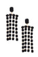 Square Rhinestone Dangle Earring