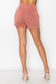 Button-accented Asymmetrical Mini Skort