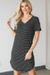 Adorable Striped Mini Dress