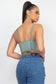 Bustier Sleeveless Ribbed Top