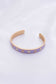 Flower Pattern Metal Cuff Bracelet