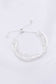 Flat Snake Chain Oval Link Slide Metal Bracelet