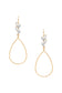 Metal Teardrop Dangle Earring