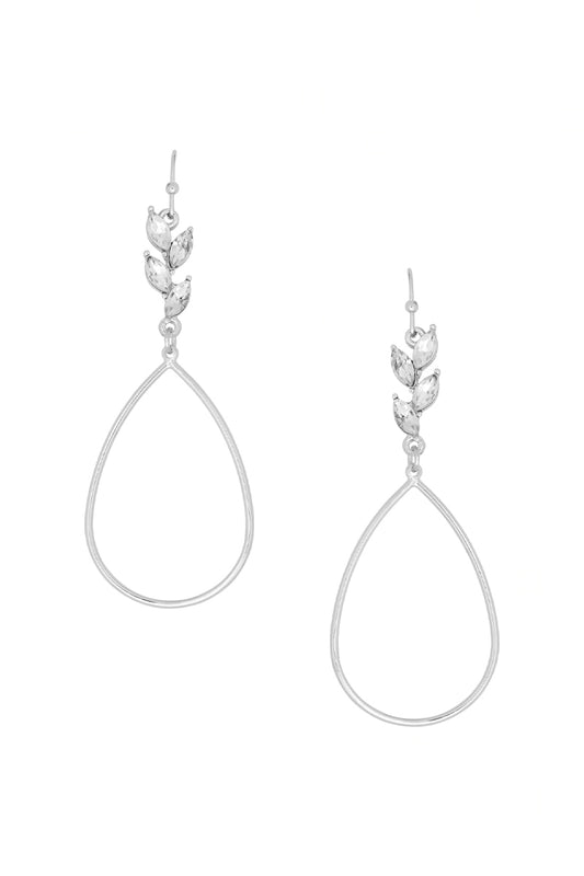 Metal Teardrop Dangle Earring