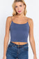 Elastic Strap Two Ply Dty Brushed Knit Cami Top