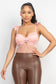 Sweetheart Cut-out Cami Ruffled Bodysuit