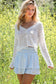Boho Textured Knit Long Sleeve Cardigan Top