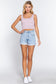 Scoop Neck 2 Ply Crop Tank Top