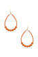 Clay Ball Accent Beads Teardrop Earring