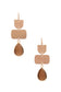 Teardrop Gem Multi Shape Dangle Earring