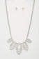 Marquise Rhinestone Link Metal Necklace