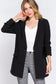 Long Sleeve Notched Single-breasted Tunic Blazer