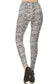 Snakeskin Print, Full Length, High Waisted Leggings In A Fitted Style With An Elastic Waistband